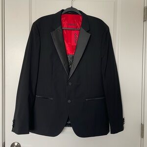 Hugo Boss modern fit wool blend stretch tuxedo jacket size 42R
